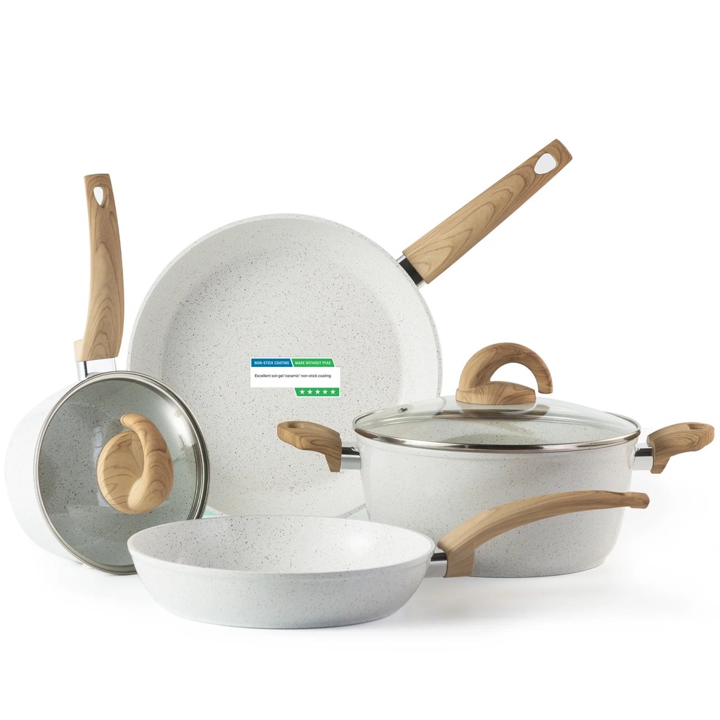 Ceramic Non-Stick Cookware Set Vkoocy