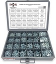 #6#8#10 Phillips Pan Head Machine Screws Bolts Flat & Split Washers & Hex Nuts Assortment Set