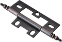 Hickory Hardware P8293-VB-10B Self Mortise Collection Flush/Full Inset Hinges for Face Frame Cabinets - Easy Installation, Free Swinging Self-Closing Hinge - Vintage Bronze Finish, Pack of 10 Pairs