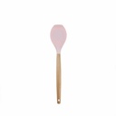 OAVQHLG3B Non-Stick Silicone Kitchen Utensils with Natural Acacia Hard Wood Handle,Bpa Free,Baking,Serving and Cooking Utensils