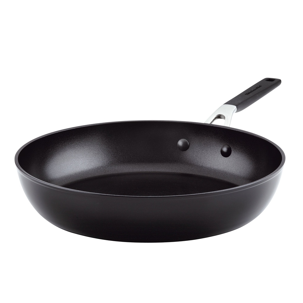 Kitchenaid Hard Anodized12.25 Inch Nonstick Frying Pan, Onyx Black