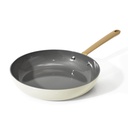 Beautiful 10 Inch Ceramic Non-Stick Fry Pan, White Icing by Drew Barrymore