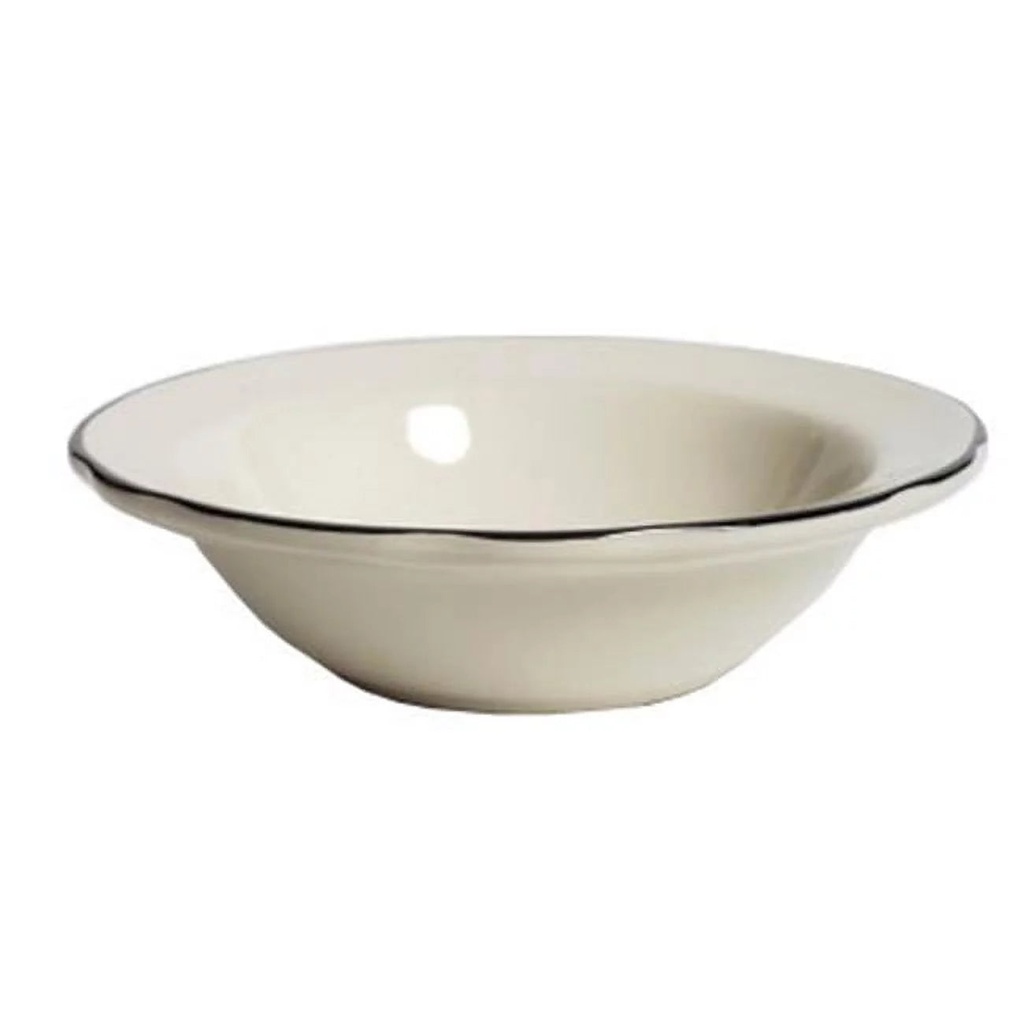 Tuxton China TSC-010 Shell 6.38 In. Scalloped Grapefruit Bowl - American White - 3 Dozen