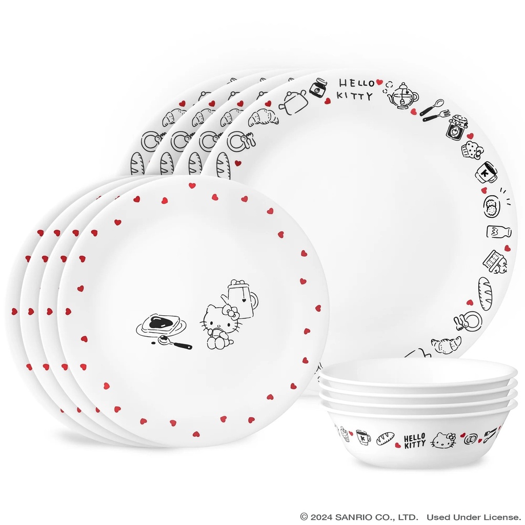 Corelle Hello Kitty Very Delicious 12-Pc Dinnerware Set