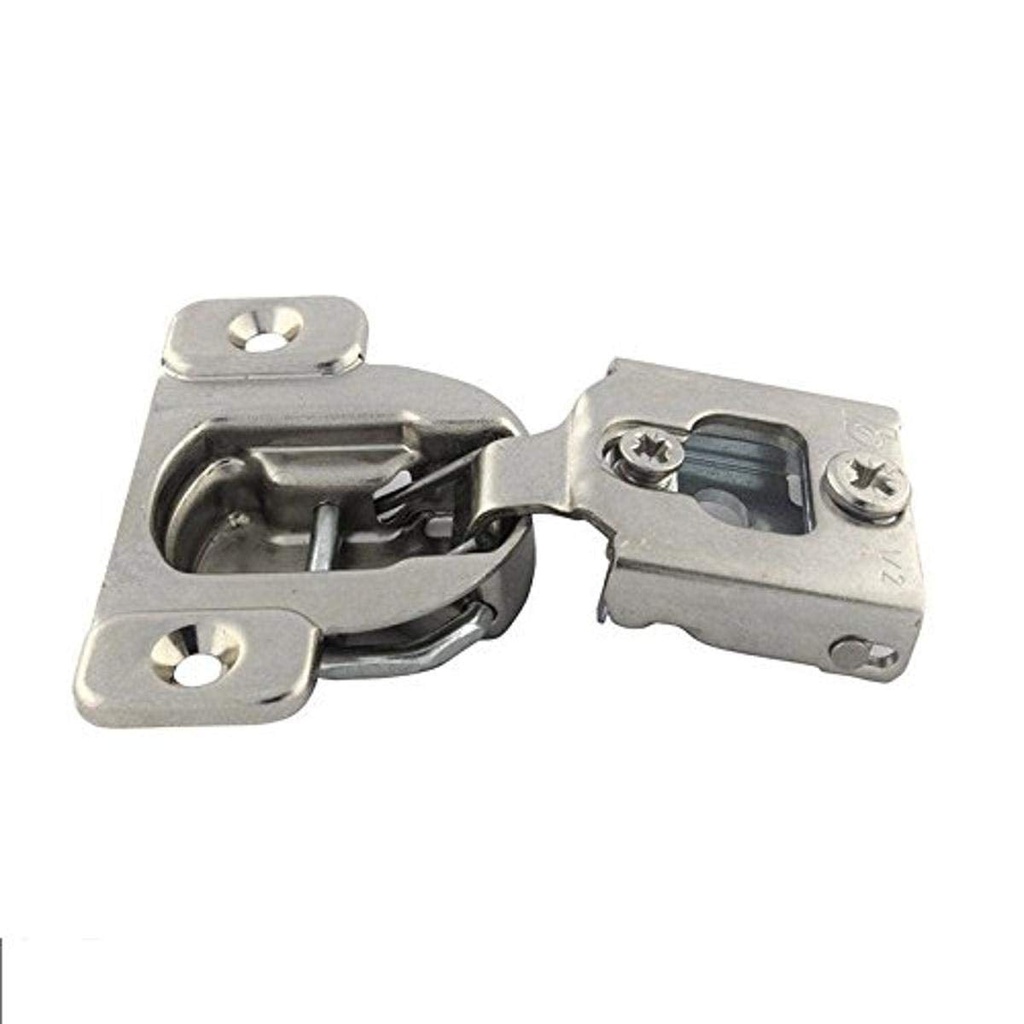 Blum 38N355C.12X8S Screw-On Cabinet Hinge, 105 Degrees, 3/4" Overlay, Self Close, Compact 38N Series, Nickel Finish (Pack of 8)