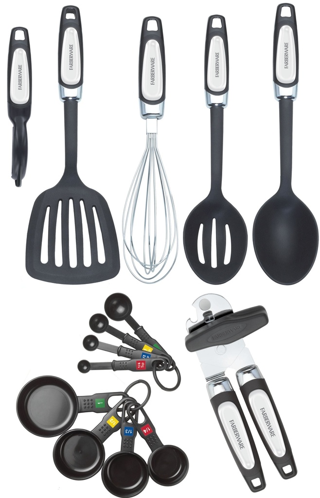 Farberware Professional 14-Piece Kitchen Tool and Gadget Kitchen Utensil Set in Black