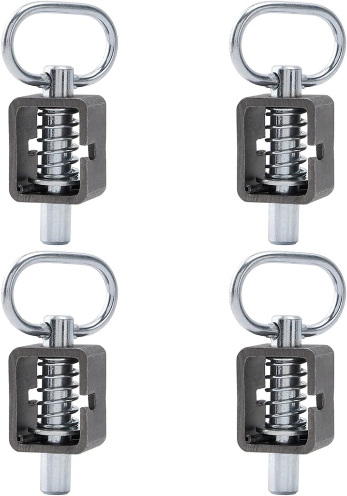 Spring Latch Lock, Weld-On Spring Latch Assembly, Trailer Gate Latch, Pack of 4 (Universal)
