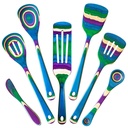 Baltique Mumbai Collection 7 Piece Wooden Cooking Utensil Set, Safe for Nonstick