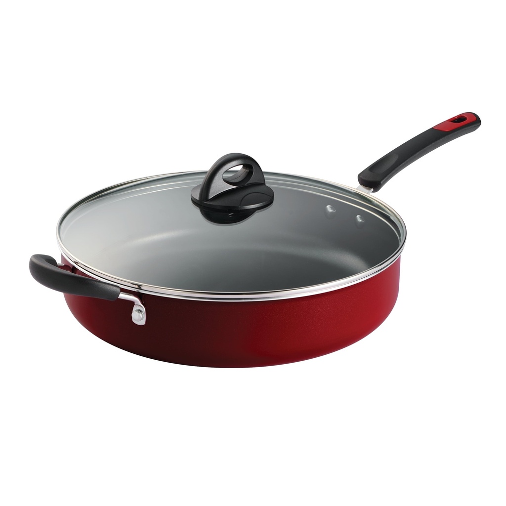 Tramontina Everyday 5 Qt Aluminum Nonstick Covered Jumbo Cooker – Red