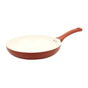 Mainstays Ceramic Aluminum Nonstick 12In Frypan Red Canyon