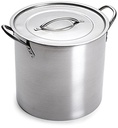 Stainless Steel Stock Pot, 20 Quart with Lid