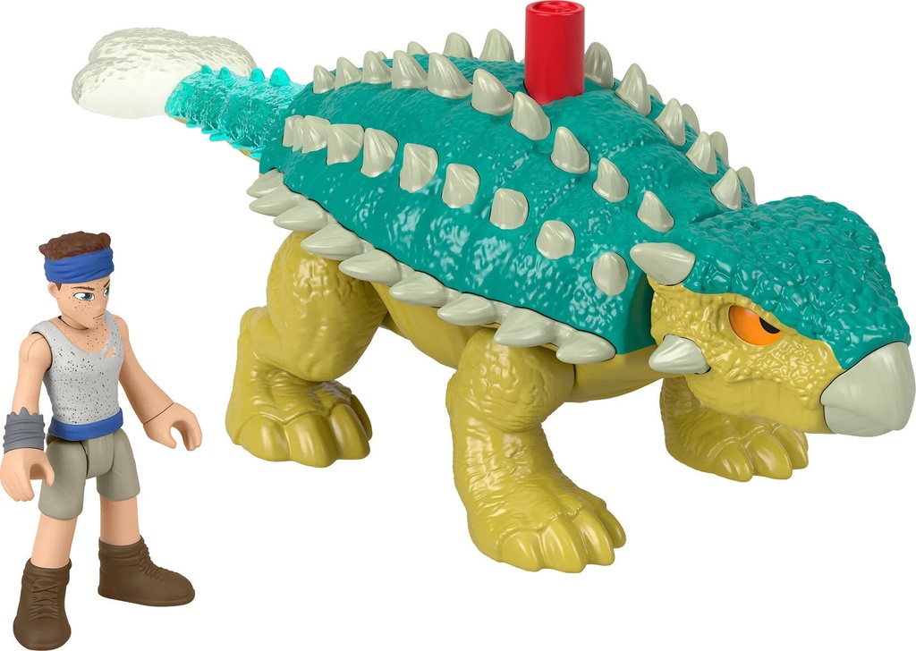 Imaginext Jurassic World Bumpy & Ben Dinosaur Toy Set for Preschool Kids, 2 Pieces