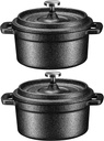 Bruntmor Pre-Seasoned 8 Ounce Cast Iron Mini Dutch Oven