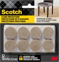 Scotch Felt Pads 32 PCS Beige, Felt Furniture Pads for Protecting Hardwood Floors, 1" Round, Easy-To-Apply, Self-Stick Design, Reliable Protection from Nicks, Dents and Scratches (SP802-NA)