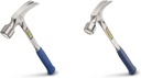 Estwing Framing Hammer 28 Oz Long Handle E3-28S & 22 Oz Straight Claw Hammer E3‐22S Bundle