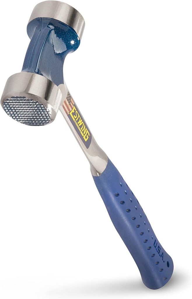 ESTWING Lineman'S Hammer - 40 Oz Electrical Utility Tool with Smooth/Milled Face & Shock Reduction Grip - E3-40LM
