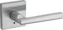 Kwikset 91550-028 Montreal Square Bed/Bath Lever, Satin Chrome