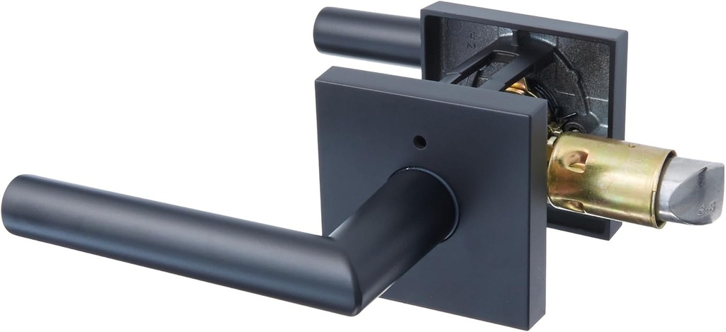 Kwikset 155MILSQT Privacy Lockset, Matte Black