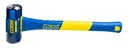 Estwing 4-Pound Hard Face Sledge Hammer, 50-55 HRC, 16-Inch Fiberglass Handle, Overstrike Protection, Textured Grip