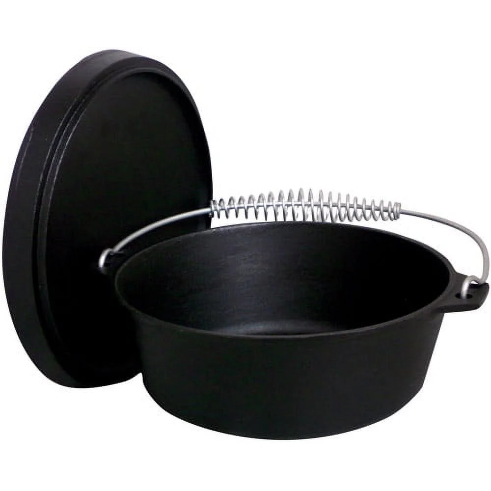 King Kooker #CI4S - Pre-Seasoned 4 Qt Cast Iron Dutch Oven