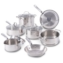 T-Fal Stainless Steel Collection 11-Piece Cookware Set