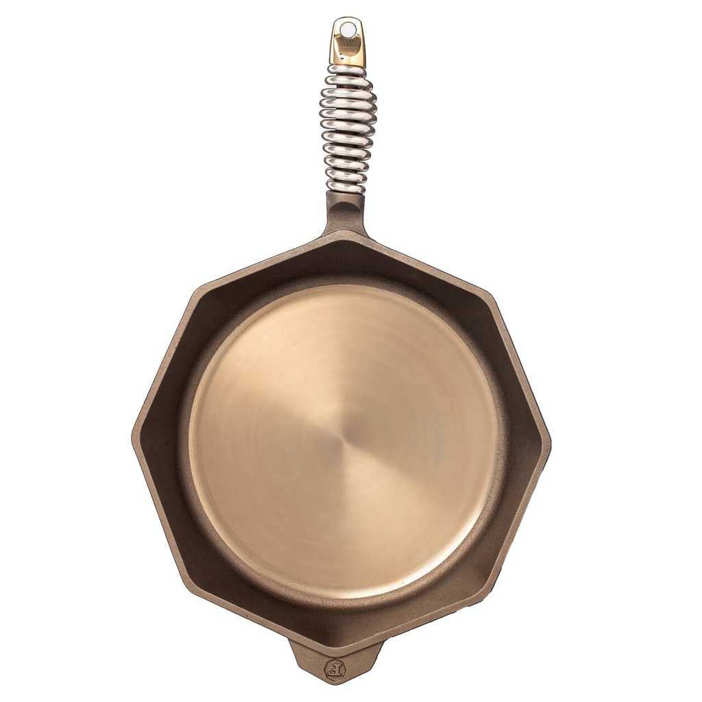 Lodge Cast Iron FINEX 12" Cast Iron Skillet, Modern Heirloom, Handcrafted in the USA, Pre-Seasoned with Organic Flaxseed Oil
