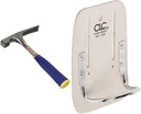 Estwing - E3‐20BLC Bricklayer'S/Mason'S Hammer - 20 Oz Masonary Tool & Shock Reduction Grip - E3-20BLC Silver & CLC Custom Leathercraft 439 Heavy Duty Steel Loop Hammer Holder