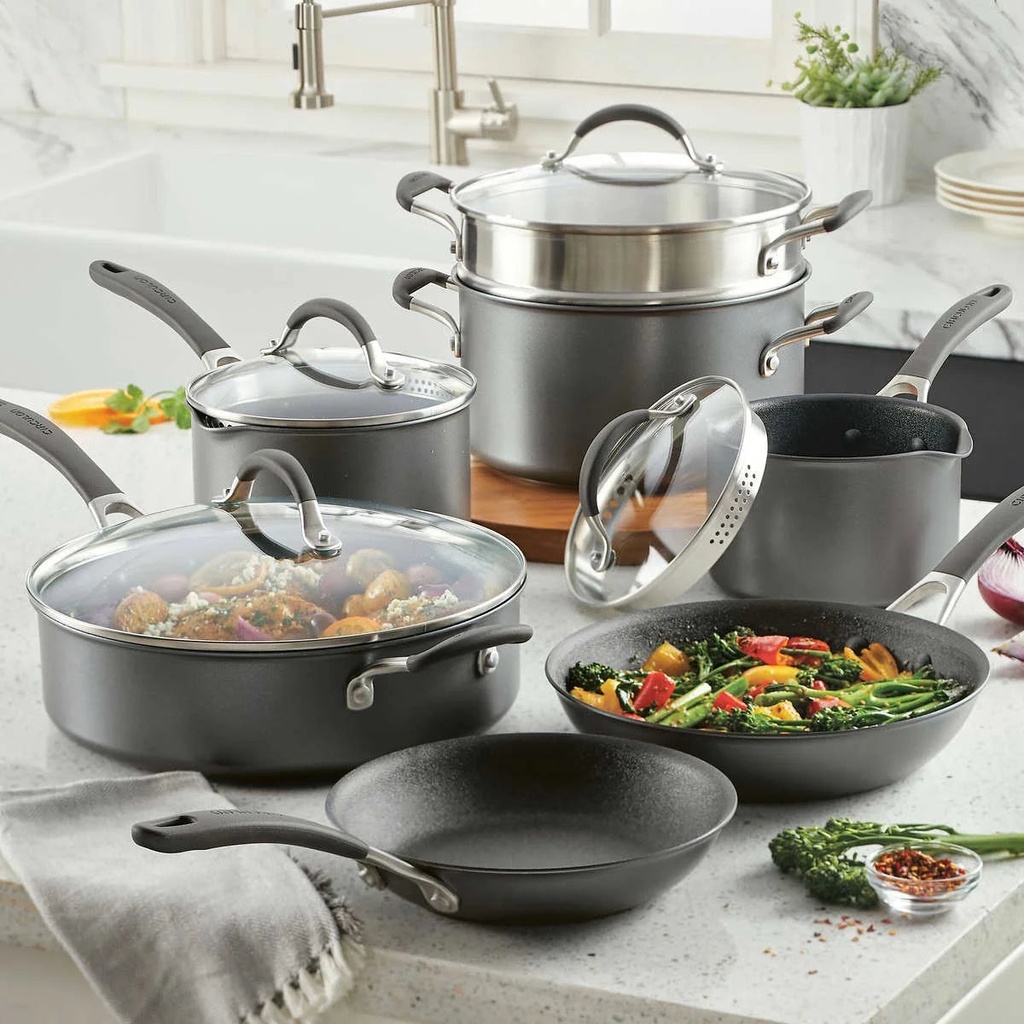 Circulon A1 Series with Scratchdefense 11 Piece Non-Stick Cookware Set