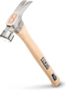 ESTWING Pro California Hammer - 23 Oz Rip Claw Hammer with Smooth Face & Hickory Wood Handle - MRW23LS