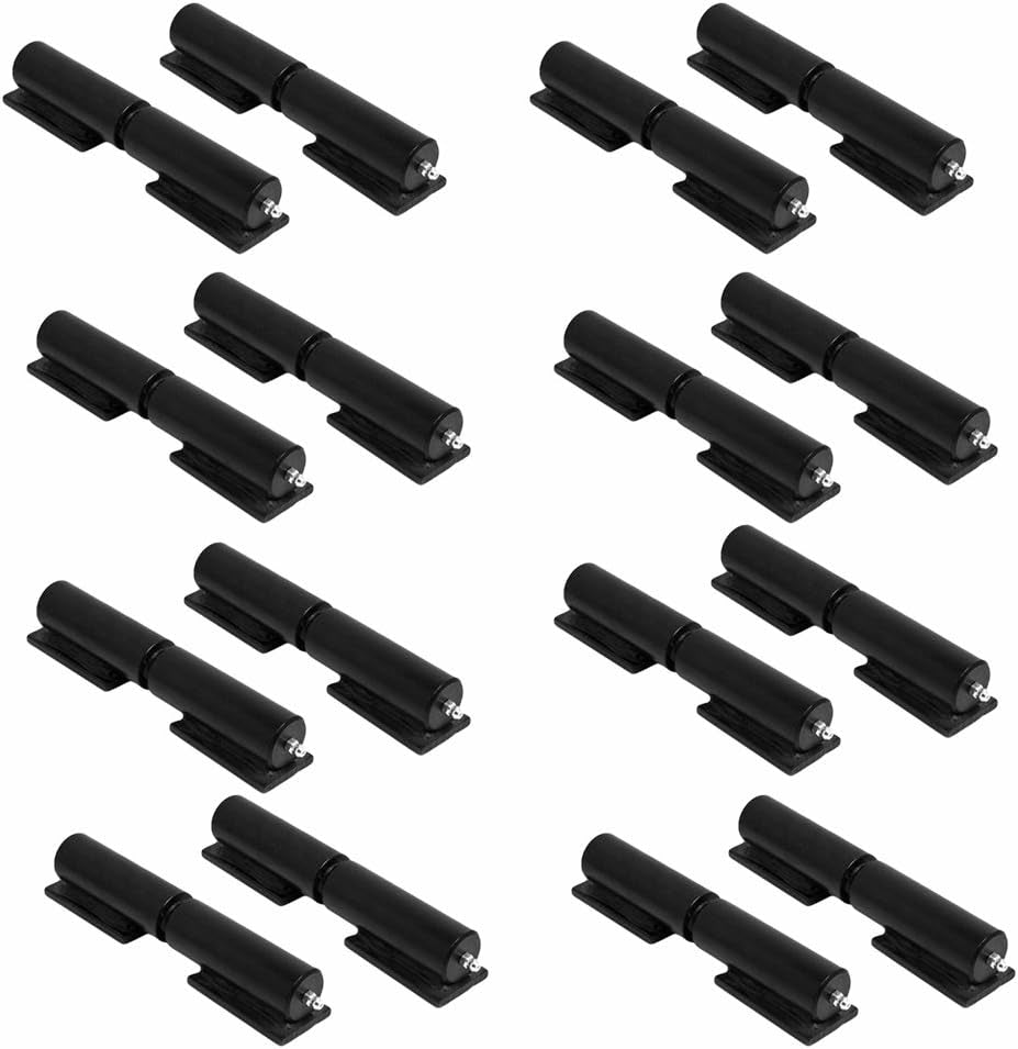 Barrel Gate Hinge 7" Heavy Duty Grease Zerk Fitting Welding Plate (Lot 8 Pair)