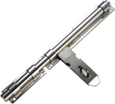 Sliding Door Lock, 12 Inch Latch Door Lock Slide Lock with Padlock Clasp Lockable Sliding Door Bolt Solid Stainless Steel Sliding Tower Bolt Latch Lock for Security Wooden Gates Garden Shed