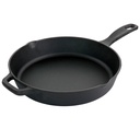 Oster Castaway 12 Inch Cast Iron round Frying Pan with Dual Spouts