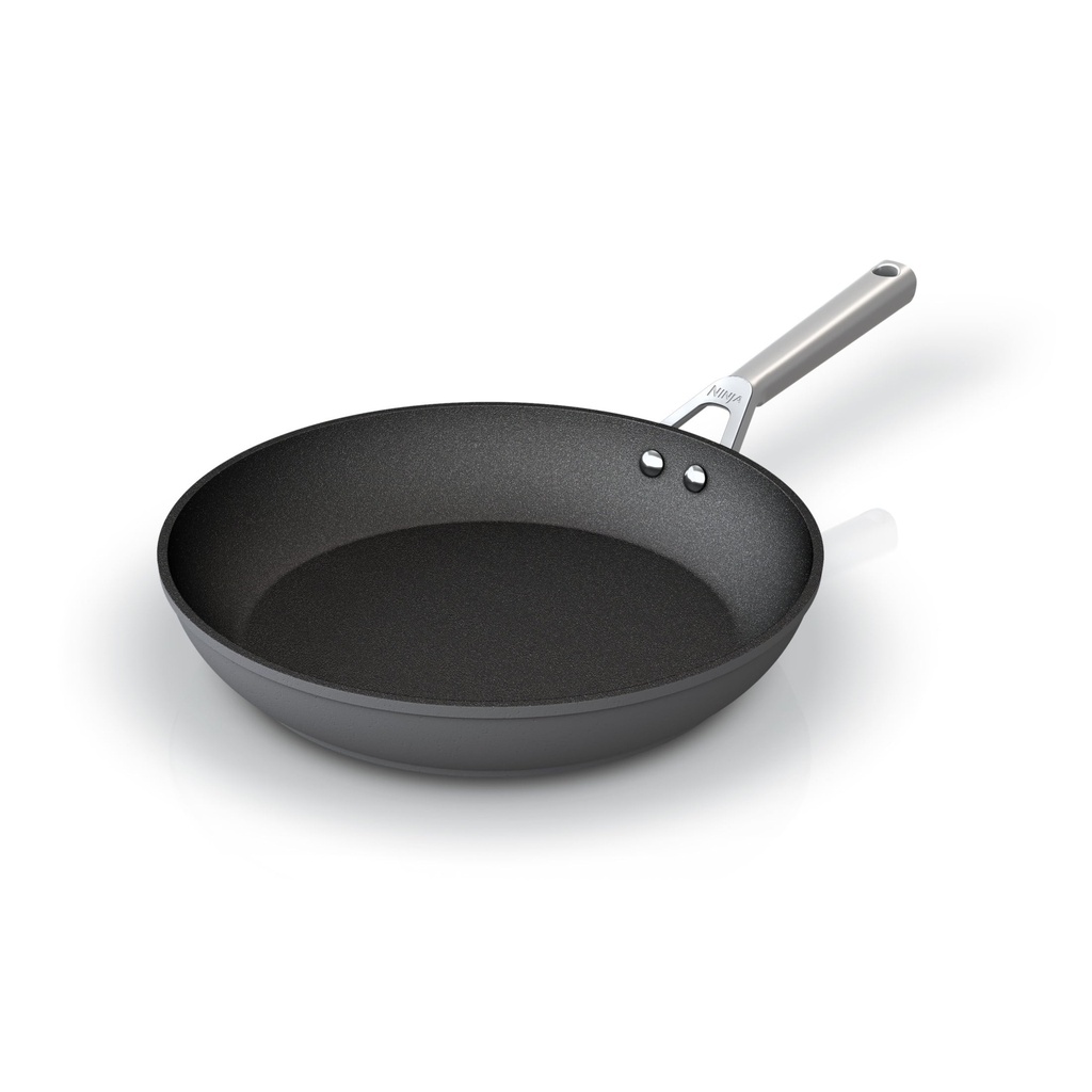 Ninja Neverstick Premium 12-Inch Fry Pan, Hard-Anodized, Nonstick, Durable & Oven Safe to 500°F, Slate Grey C30030