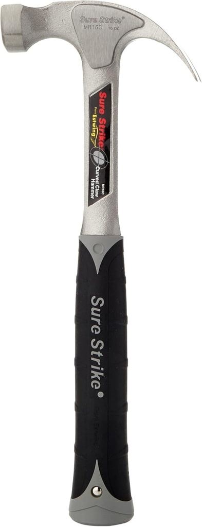 Estwing EMR16C Surestrike All Steel Curved Claw Hammer 16Oz