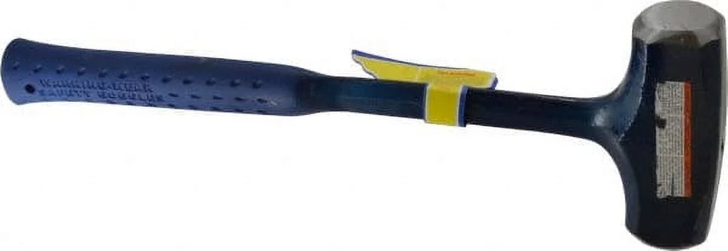 Estwing 4 Lb Head, 16" Long Drilling Hammer Steel Head, 1-3/8" Face Diam, 15-3/4" Long Head, Steel Handle with Grip