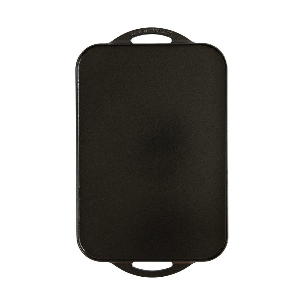 Nordic Ware Deluxe Cast Aluminum Reversible Grill Griddle, Black