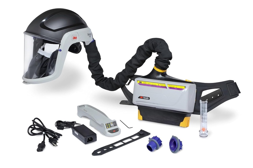 3M PAPR Respirator, Versaflo Powered Air Purifying Respirator Heavy Industry Kit, TR-800-HIK, Intrinsically Safe, NIOSH, Ready to Use All-In-One Respiratory Protection for Particulate, Gas and Vapor