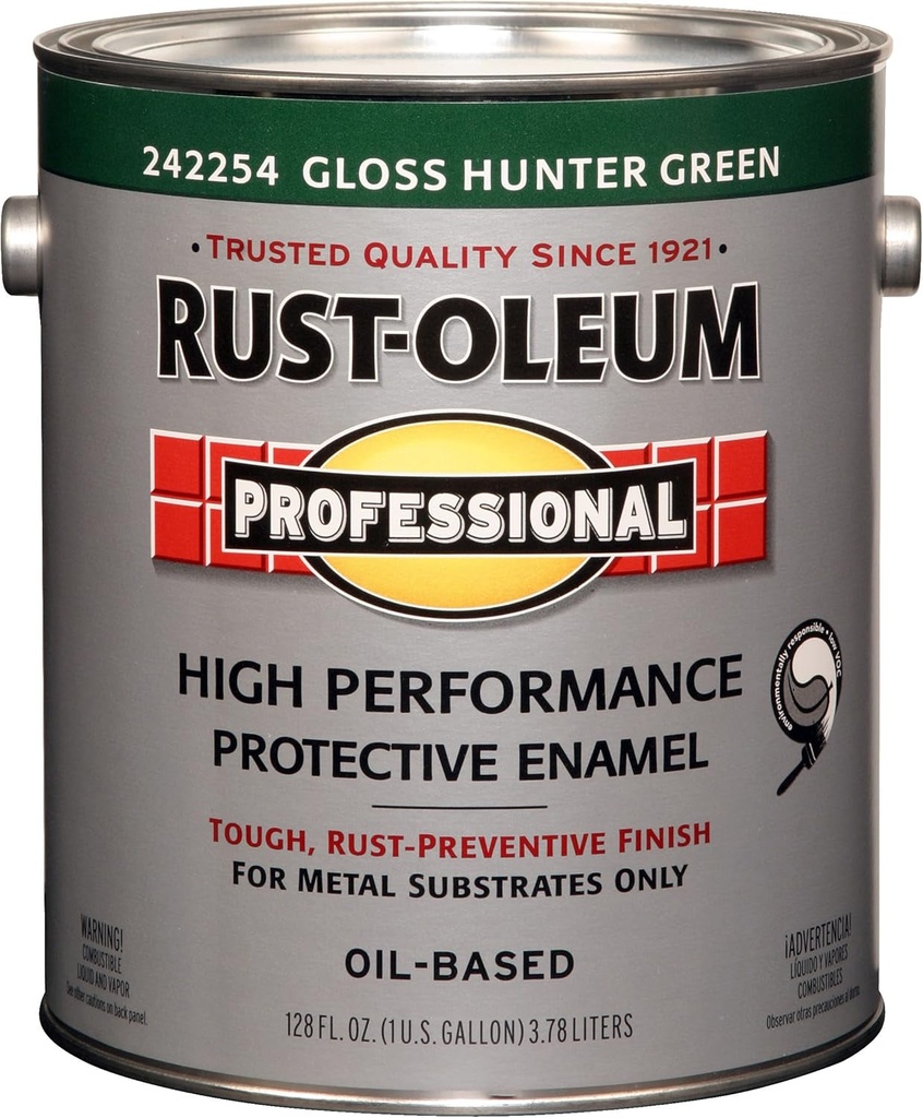 Rustoleum Professional 242254 1 Gallon Gloss Hunter Green High Performance Enamel