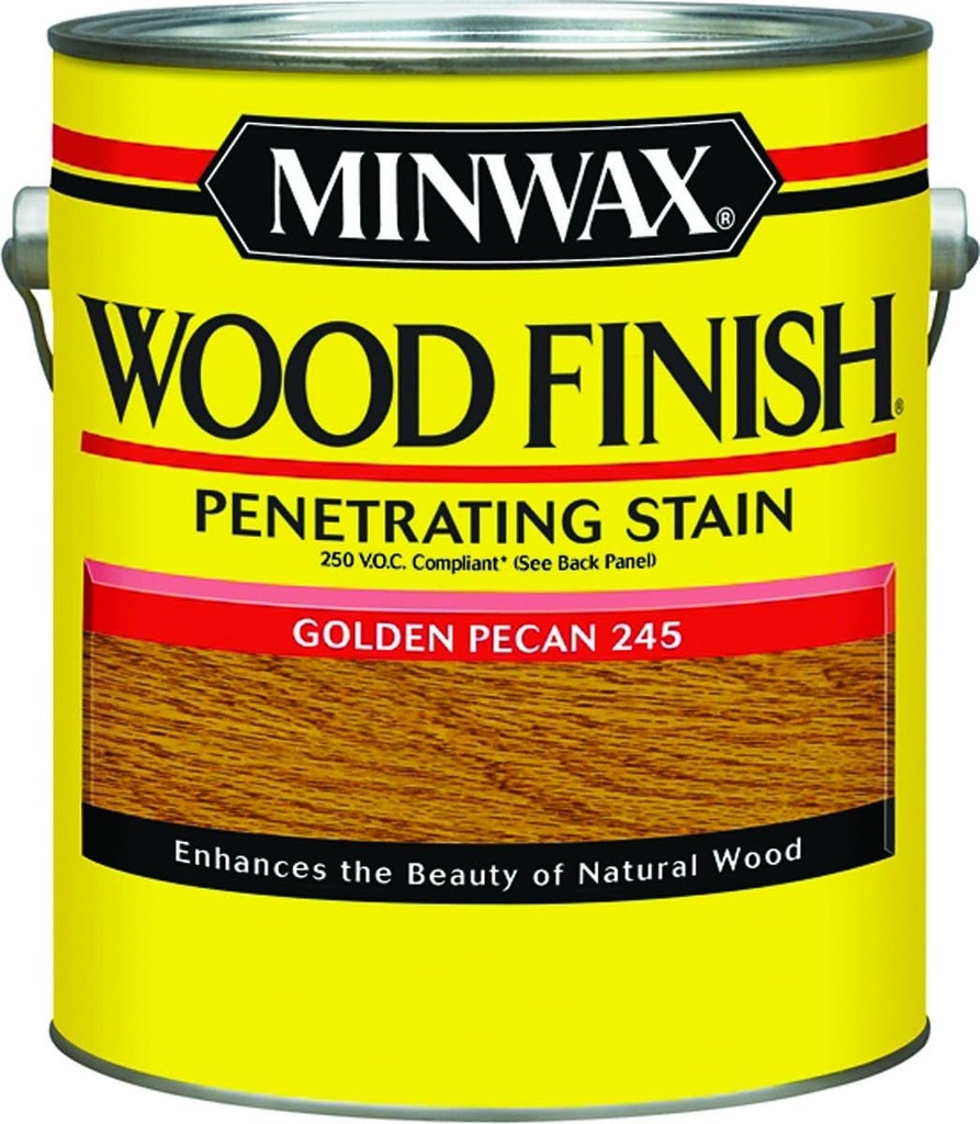 Minwax Wood Finish Semi-Transparent Golden Pecan Oil-Based Wood Stain 1 Gal.