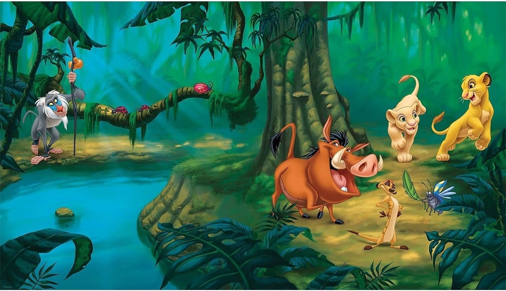 Roommates JL1253M Lion King Water Activated Removable Wall Mural-10.5 X 6 Ft, Blank