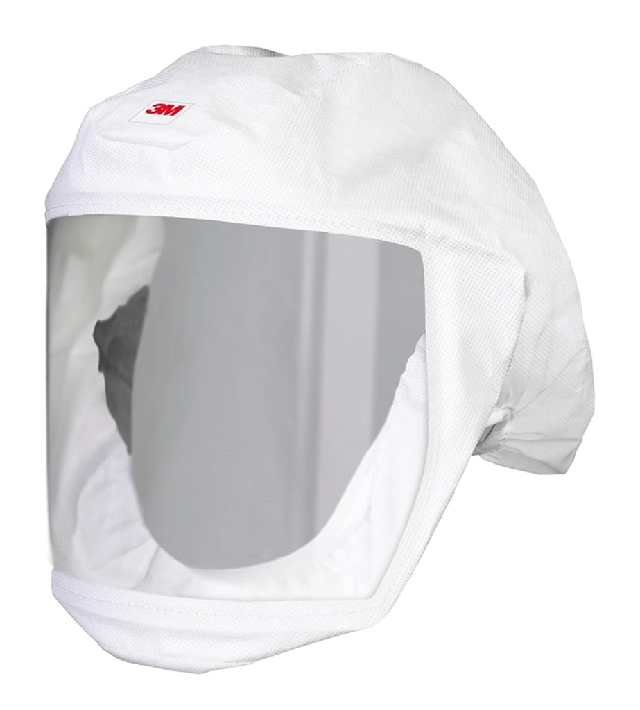 3M Versaflo Headcover with Integrated Head Suspension, S-133L-5, White, Medium/Large, 5 Ea/Case