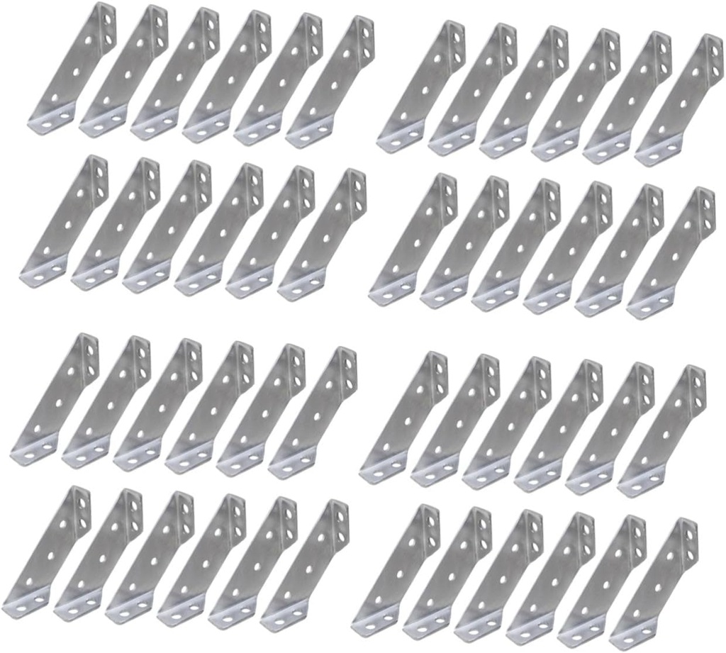 80 Pcs Right Angle Bracket Furniture Corner Connectors Corner Braces Cabinet Triangle Corner Brackets Corner Brackets for Wood Small Brackets Cabinet Brackets Angle Brackets