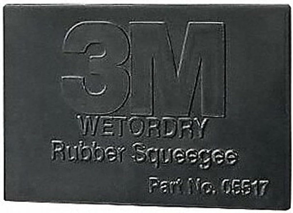 3M 05517 Wetordry 2-3/4" X 4-1/4" Rubber Squeegee, (Case of 50)
