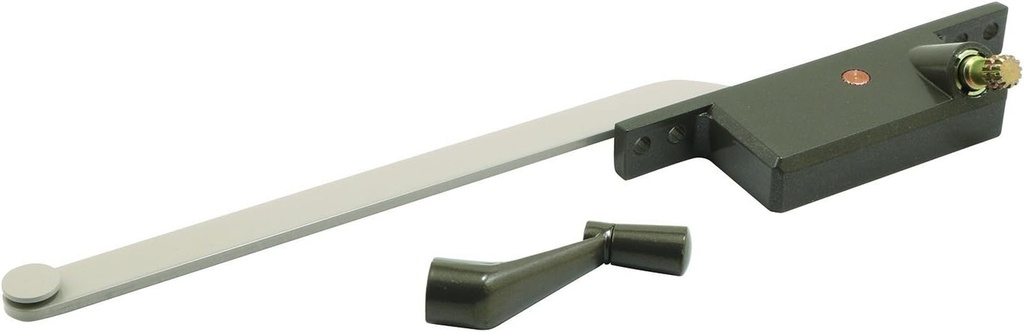 Prime-Line H 4308 Steel Casement Operator, 8 In. Arm, Square Housing, Bronze, Right Hand (Single Pack)