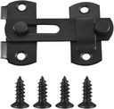 Szhdxsy Stainless Steel Gate Latches Flip Latch Safety Door Bolt Latch Lock,Barn Door Latches，Matte Black