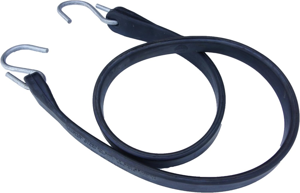 21" Natural Rubber Tarp Straps Snubber Bungee Cords W/Hooks (50 Pack)