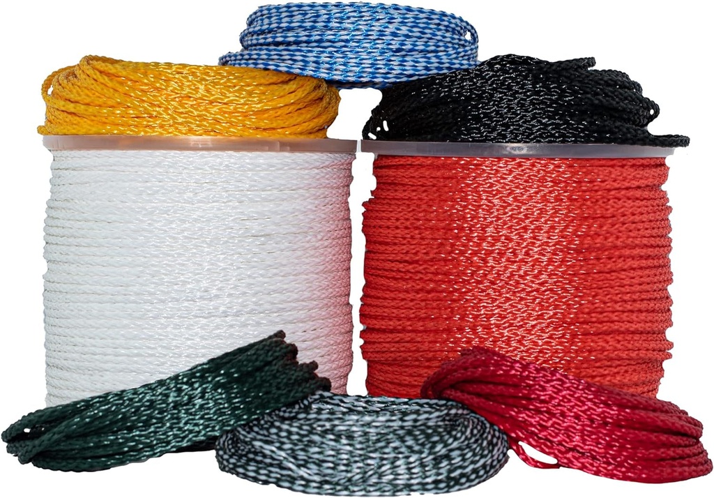 SGT KNOTS Lightweight Hollow Braid Polypropylene Rope - Moisture & Chemical Resistant (1/4" X 1000Ft, Orange)