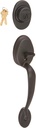 Schlage F58 PLY 622 Plymouth Handleset Exterior, Matte Black (Exterior Half Only)
