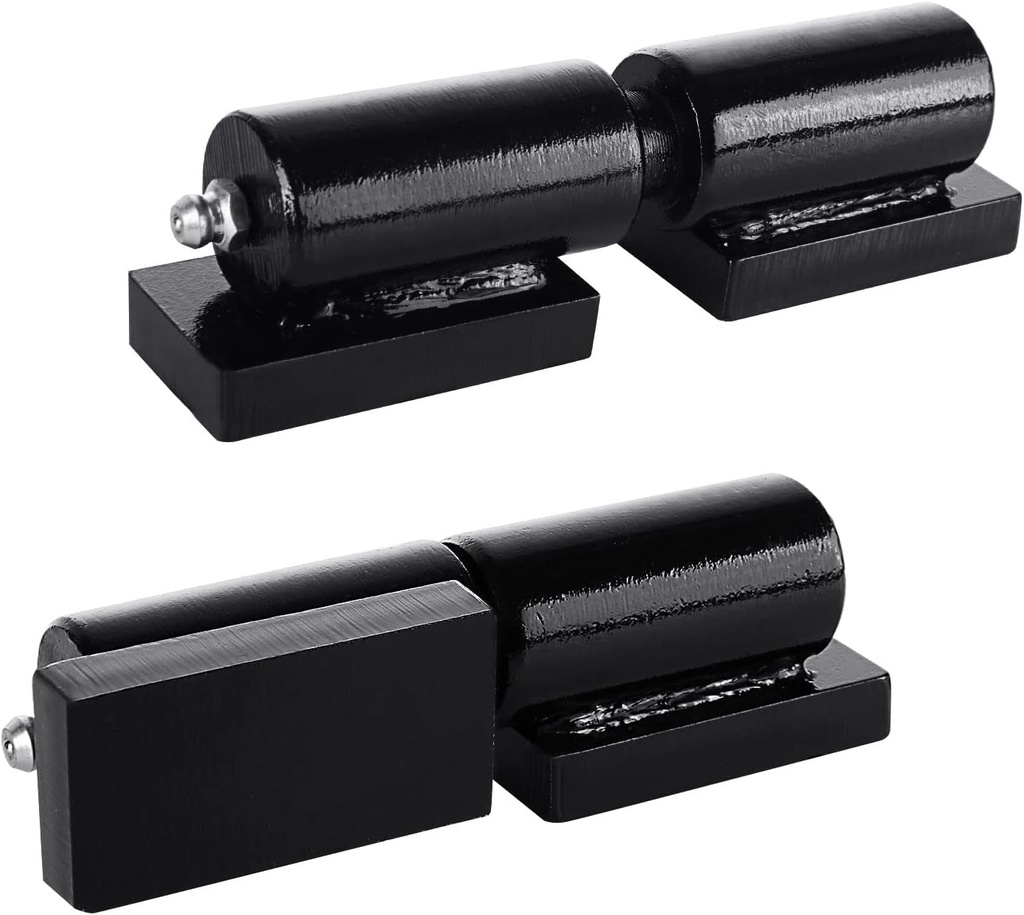 2 Pack Heavy Duty Hinges Weld on 5 Inches, Barrel Hinges Weld on Gate Hinges for Metal Gates