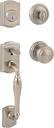 Baldwin Wesley, Front Entry Handleset with Interior Knob, Featuring Smartkey Deadbolt Re-Key Technology and Microban Protection, in Satin Nickel